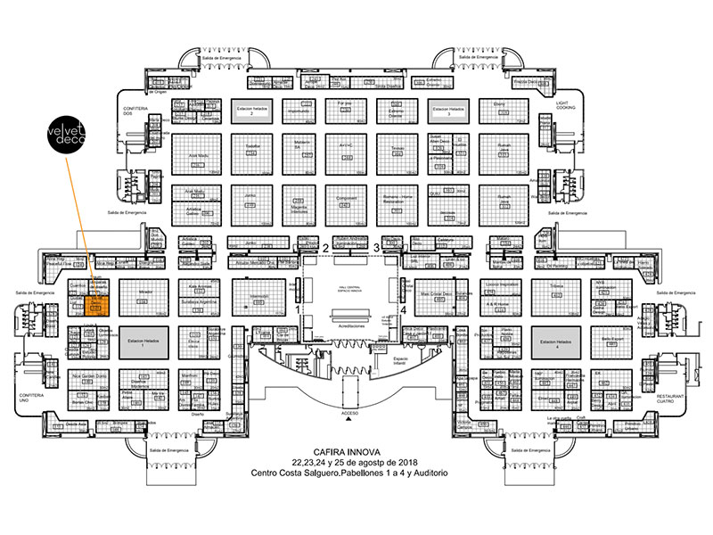 velvet deco en cafira 2018 mapa