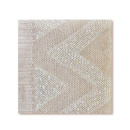 Manta tejida beige