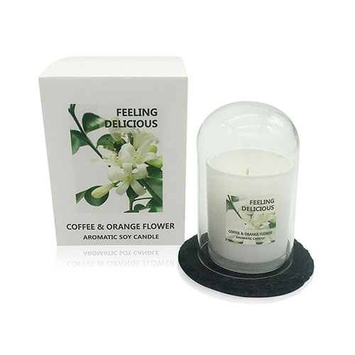 Vela perfumada frasco vidrio
