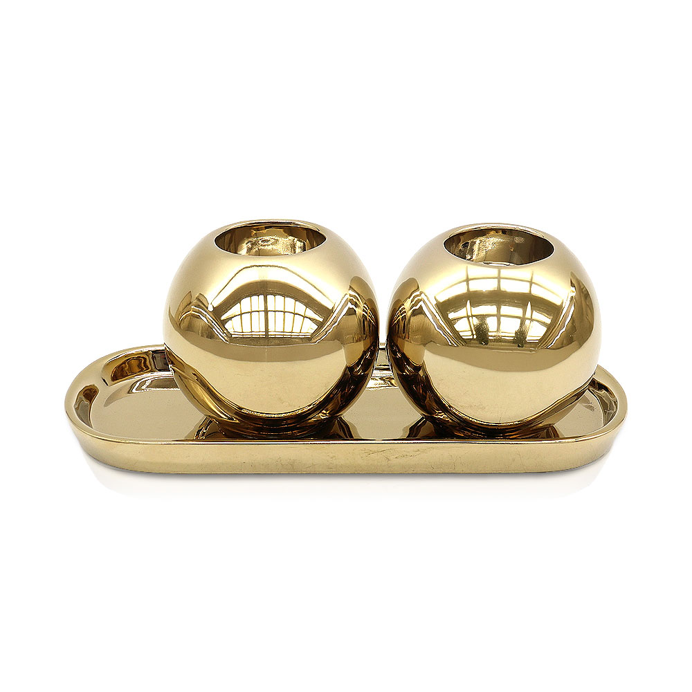 Bandeja Twins Gold